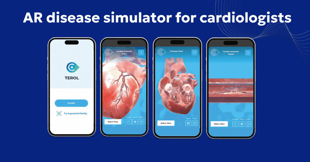 Pharmaceutical AR mobile app for HCPs