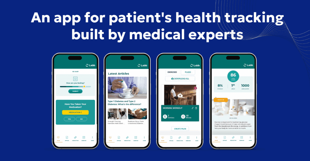Health tracking app development for life sciences company