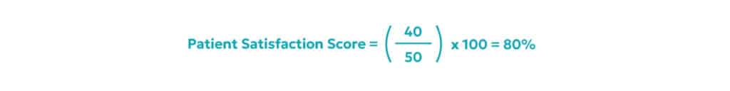 patient satisfaction formula