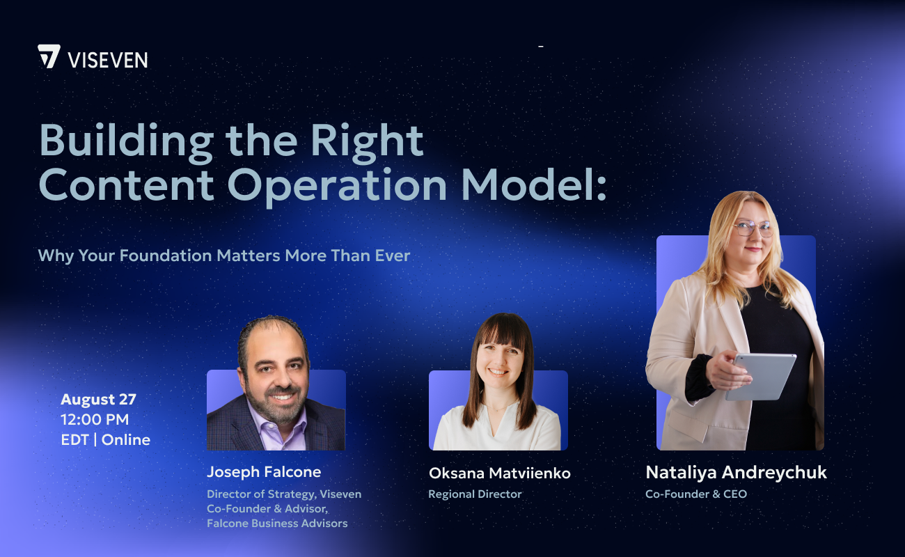 Building the right content operation model webinar