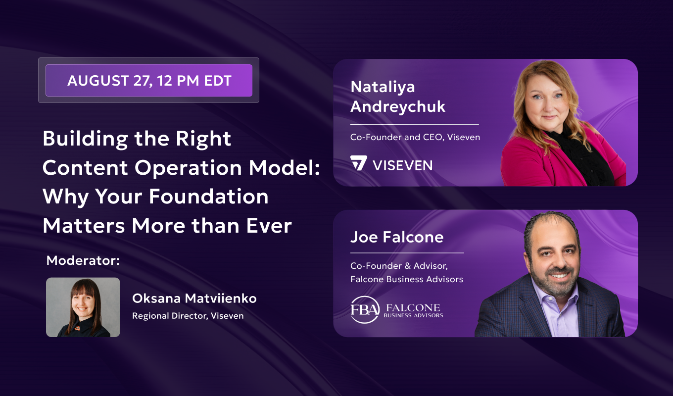 Building the right content operation model webinar